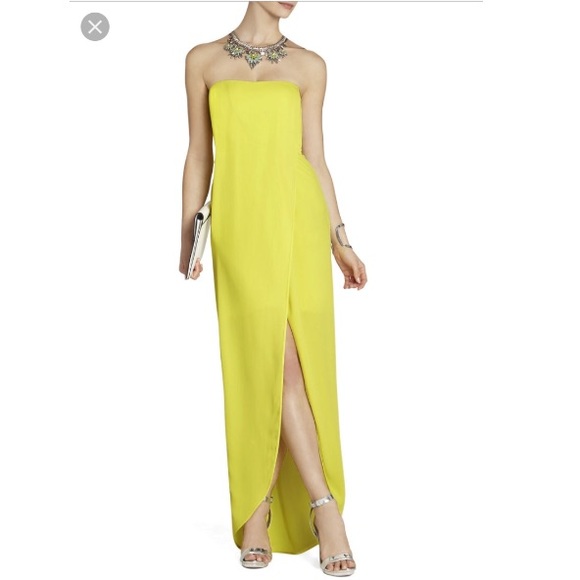 BCBG Dresses & Skirts - Bcbg Jesse Draped Strapless Gown